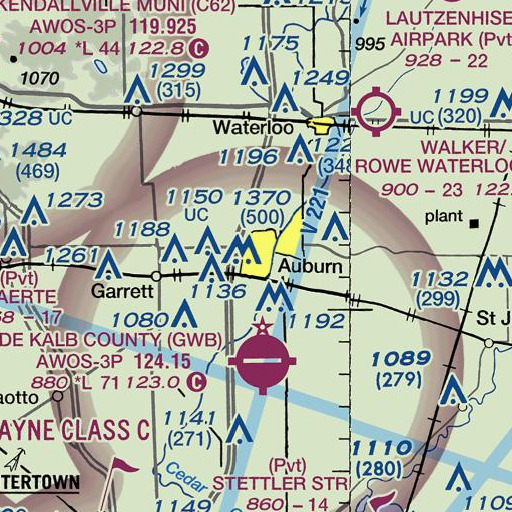 FAA VFR chart of Memorial Park, IN