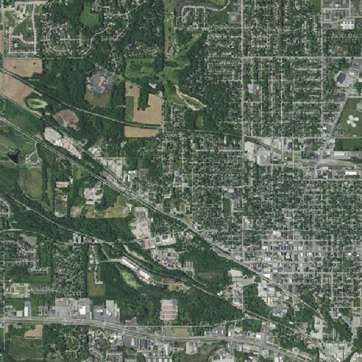 Aerial imagery of Memorial Elementary School, IN