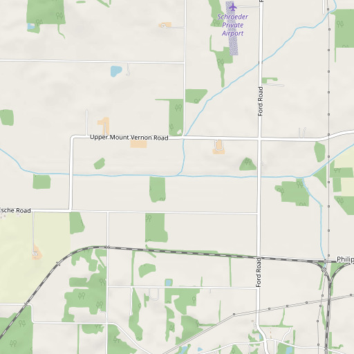 OpenStreetMap map of Neu Creek, IN