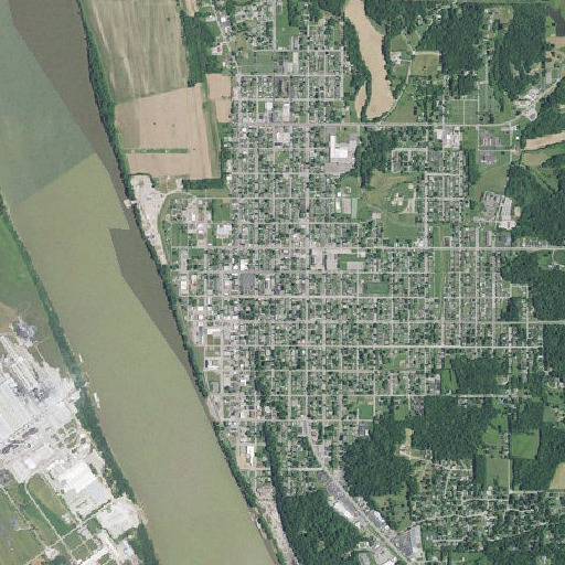 Aerial imagery of Newman Elementary School, IN