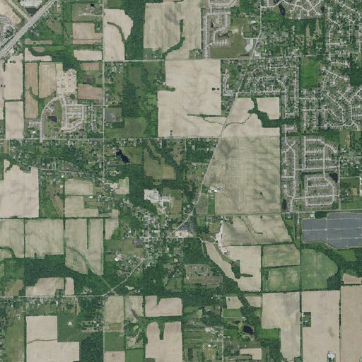 Aerial imagery of Newton Branch, IN