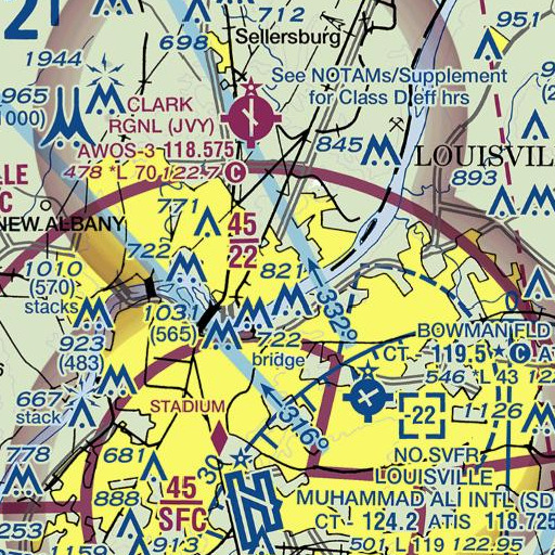 FAA VFR chart of Parkview Junior High School, IN