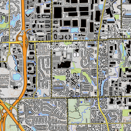 OpenTopoMap map of Pike High School, IN