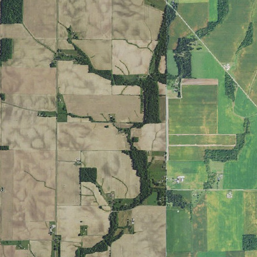 Aerial imagery of Railsback Creek, IN