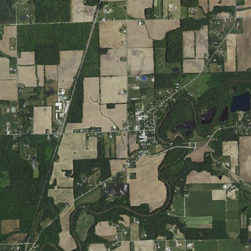 Aerial imagery of Riverdale Elementary School, IN
