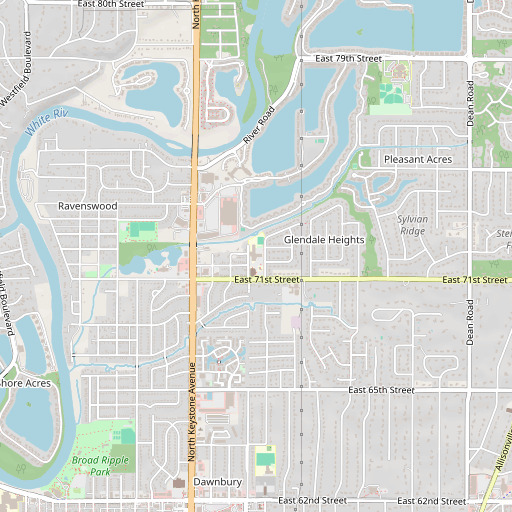 OpenStreetMap map of Saint Pius X School, IN