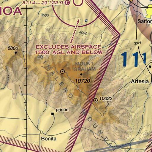 FAA VFR chart of Emerald Spring, AZ