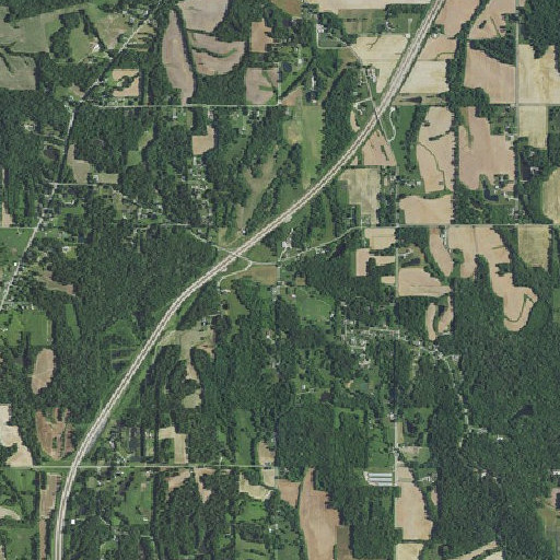 Aerial imagery of Scudder School, IN