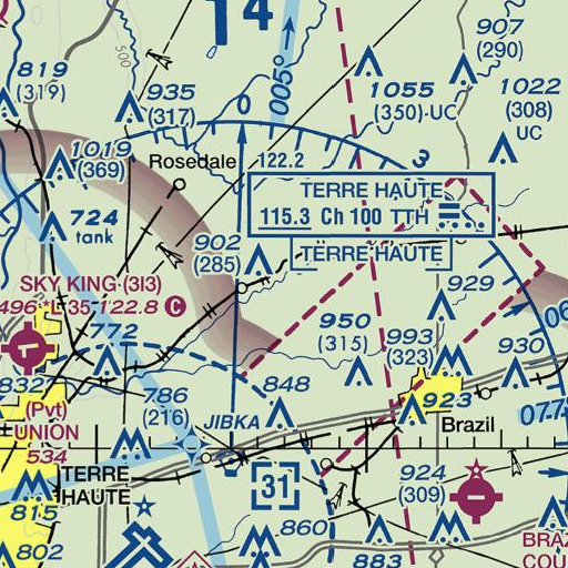 FAA VFR chart of Sharon Brook, IN