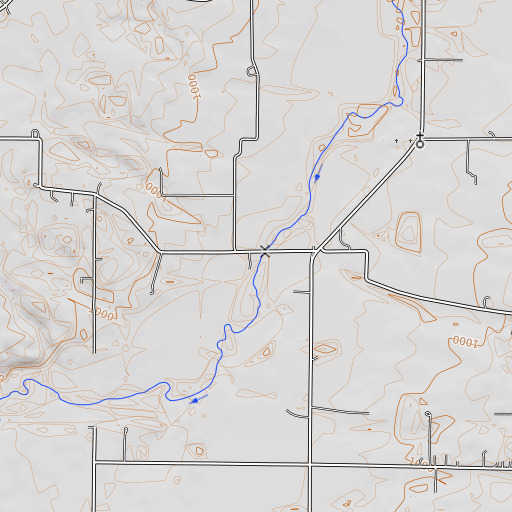 OpenTopoMap map of Sleet Brook, IN