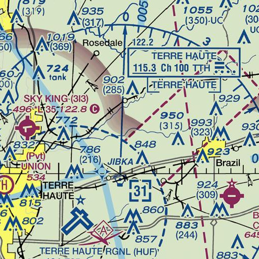 FAA VFR chart of Swim Brook, IN