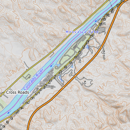OpenTopoMap map of Empire Flat, AZ