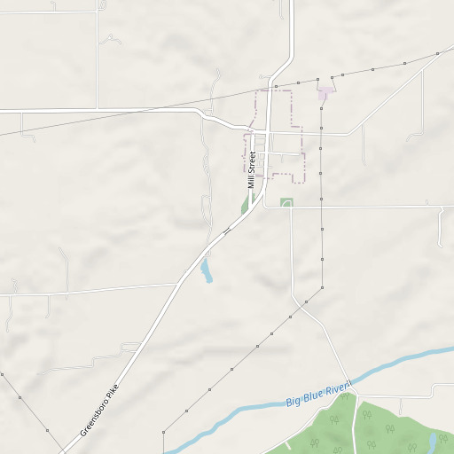 OpenStreetMap map of Ten Creek, IN