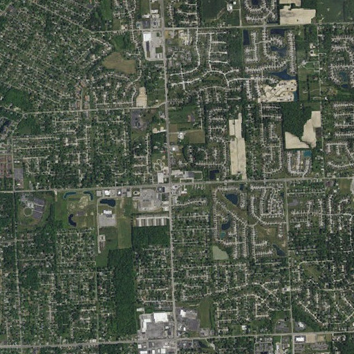 Aerial imagery of Township Central School, IN