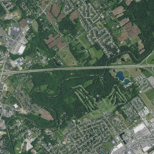Aerial imagery of Uphill Run, IN