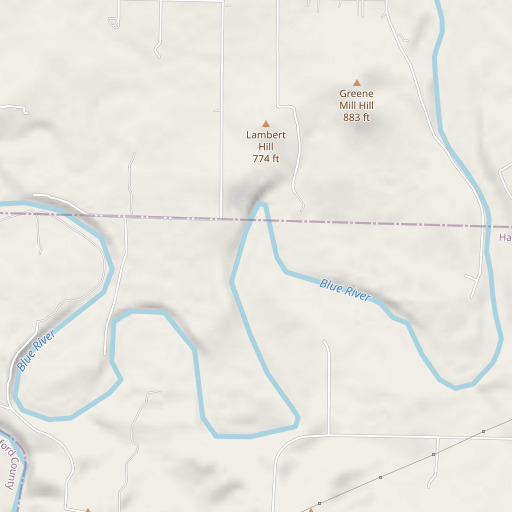 OpenStreetMap map of Walk Bottom, IN