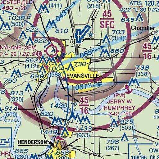 FAA VFR chart of Washington School, IN