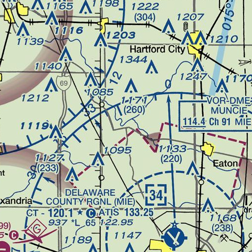 FAA VFR chart of Wheeling, IN
