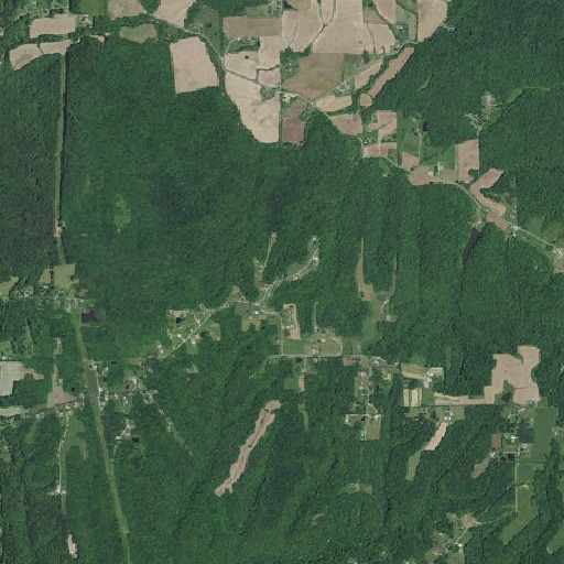 Aerial imagery of Williams Knob, IN