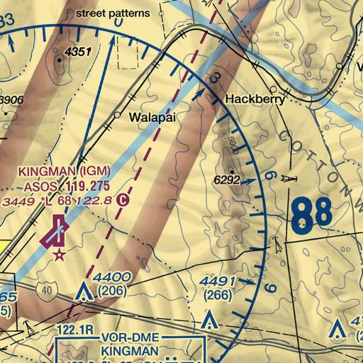 FAA VFR chart of Five Wells, AZ