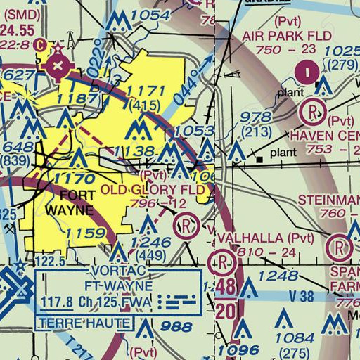 FAA VFR chart of Meadowbrook Elementary School, IN