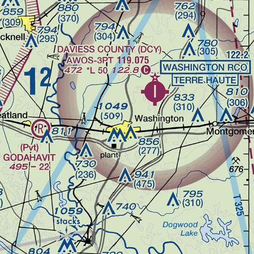 FAA VFR chart of North Elementary School, IN