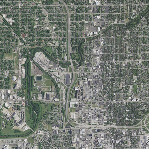 Aerial imagery of Interchange 115, IN