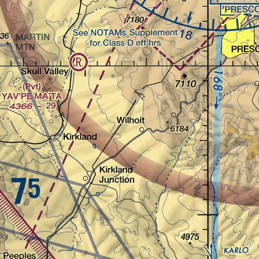 FAA VFR chart of Lee Spring, AZ