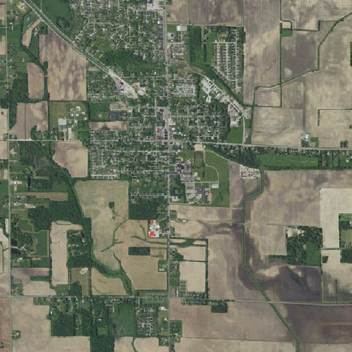 Aerial imagery of Hebron Elementary School, IN