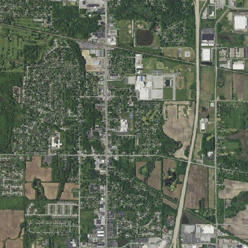 Aerial imagery of Pierce Middle School, IN