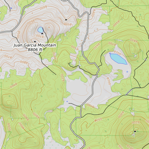 OpenTopoMap map of Silver Spring, AZ