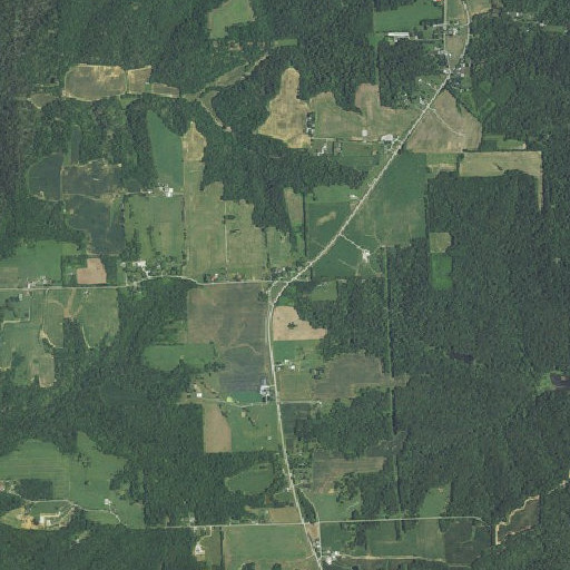 Aerial imagery of Walnut Ridge, IN