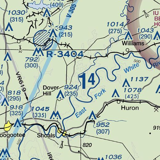FAA VFR chart of Trinity Springs, IN