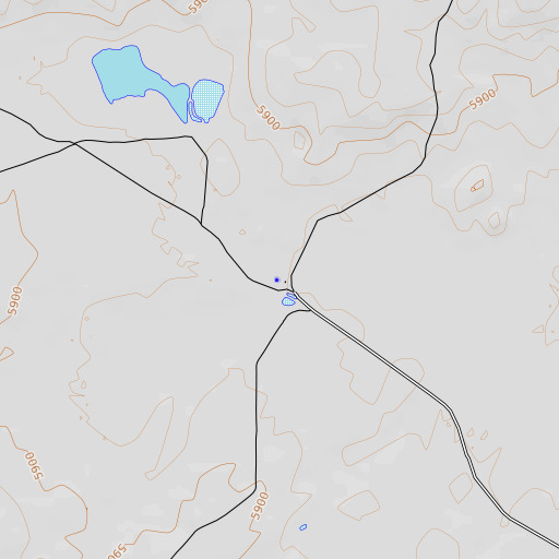 OpenTopoMap map of Eskimo Well, AZ