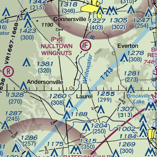 FAA VFR chart of Garrison Creek, IN