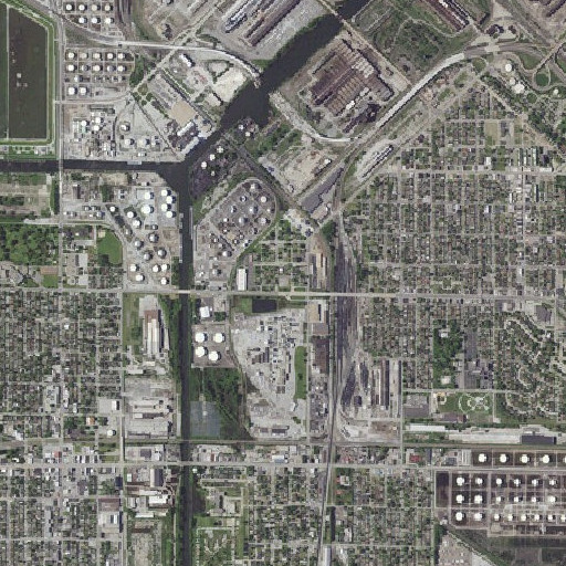 Aerial imagery of Columbus Elementary School, IN