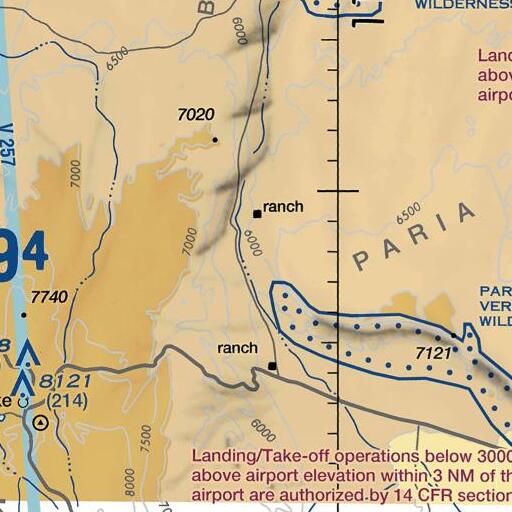 FAA VFR chart of House Rock Spring, AZ