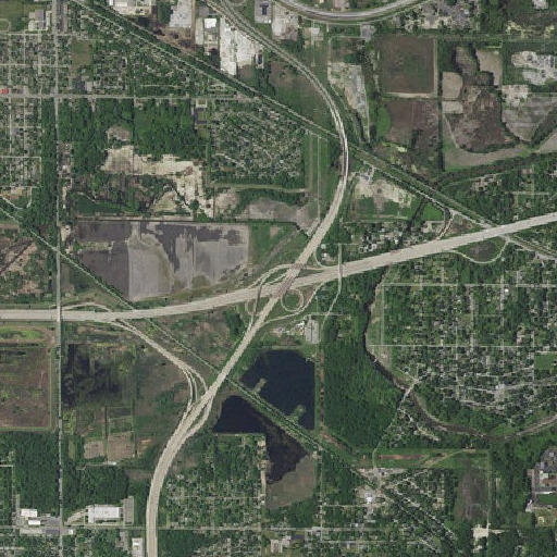 Aerial imagery of Interchange 259, IN