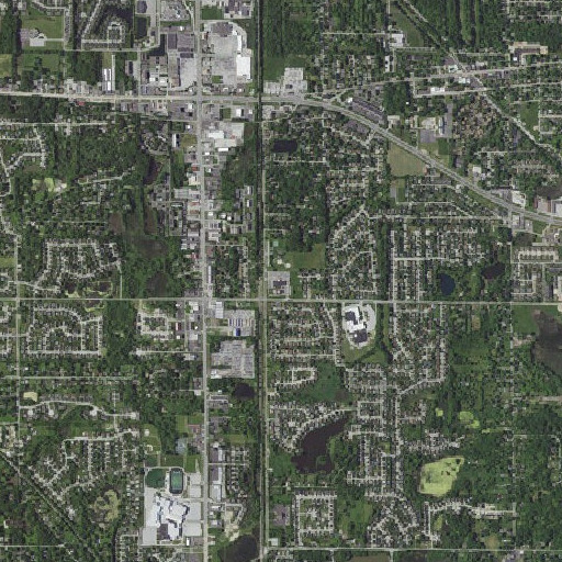 Aerial imagery of Saint George School, IN