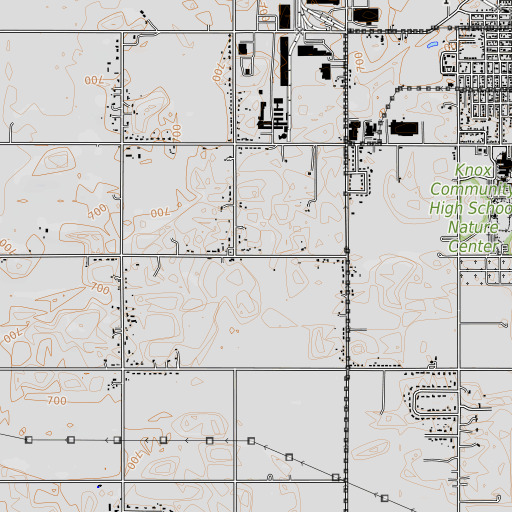 OpenTopoMap map of Starke County, IN