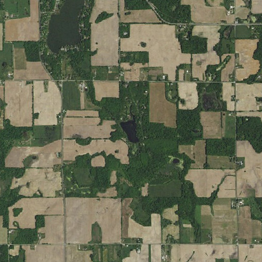 Aerial imagery of Lake Arrowhead, IN