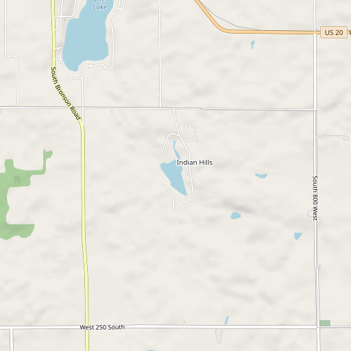 OpenStreetMap map of Lake Arrowhead, IN