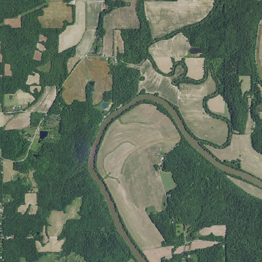 Aerial imagery of Heathen Bend, IN