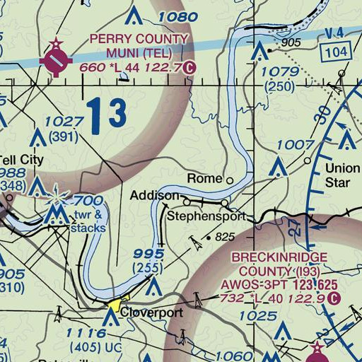 FAA VFR chart of Hardingrove, IN