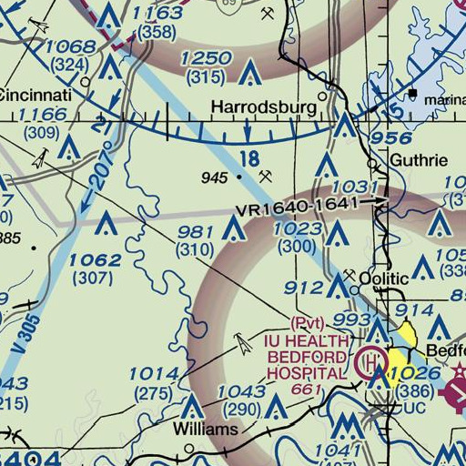 FAA VFR chart of Springville Elementary School, IN