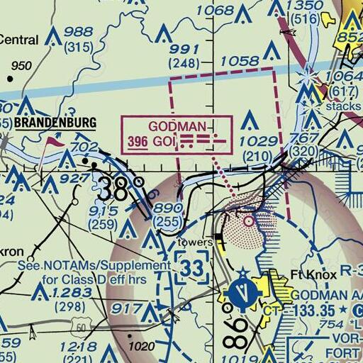 FAA VFR chart of Brown Landing, IN