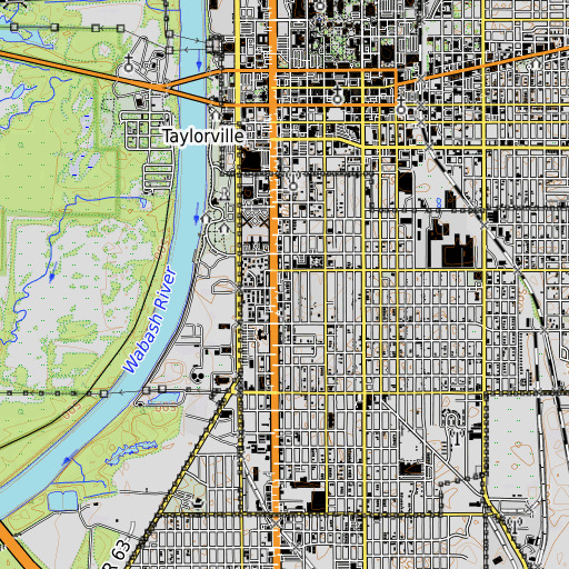 OpenTopoMap map of Torner House, IN
