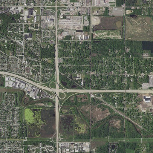 Aerial imagery of Grissom Elementary School, IN