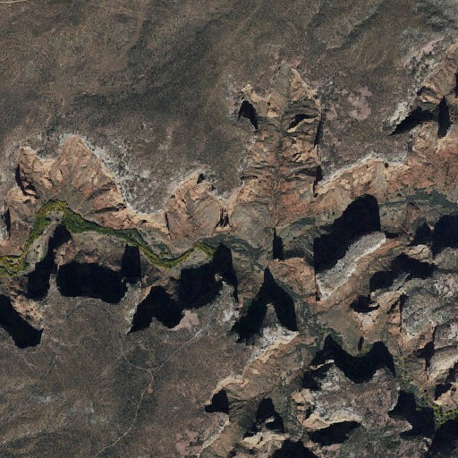 Aerial imagery of Face Rock, AZ