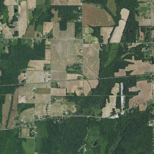 Aerial imagery of Conologue Post Office, IN